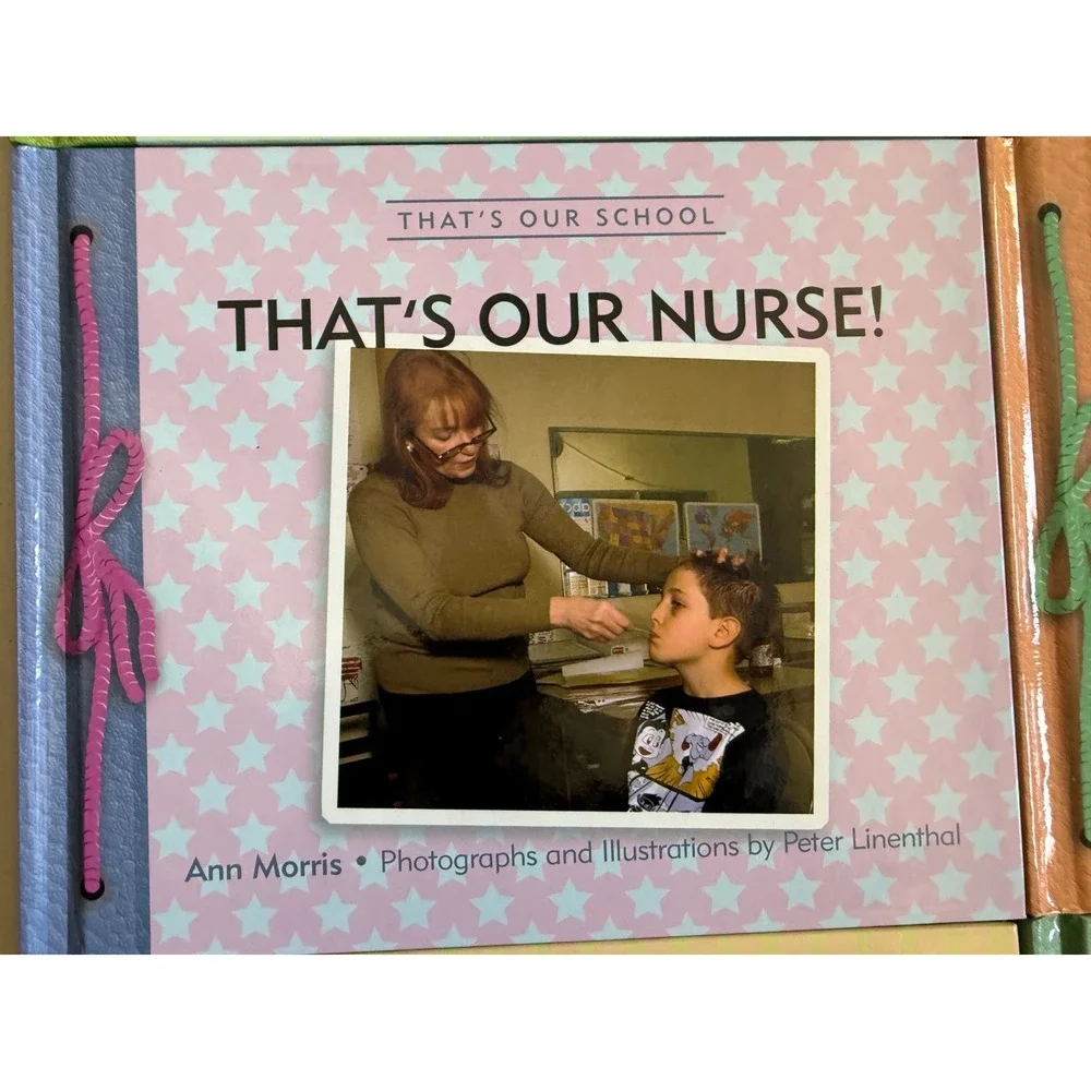 That's Our School Book Set Ann Morris Peter Linenthal Teacher Nurse Librarian 6p